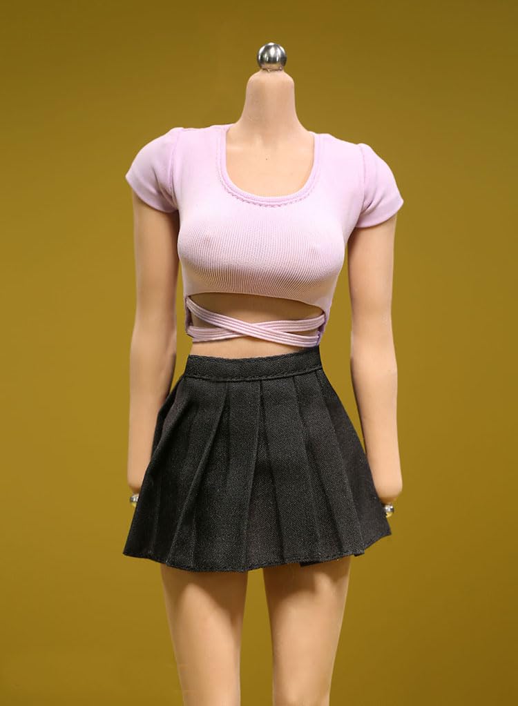 

16 сексуальной одежды 16 женских сексуальных укороченных топов, с укороченными рукавами на талии, платьев, 1 шт. (Голова и тело не включены) Сирень