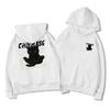 Men's Cat Print Velvet Hoodie - New Style Autumn/Winter Loose Pullover