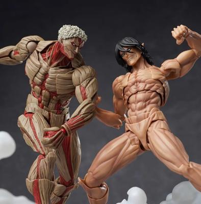 Attack On Titan Anime Armored Eren Yeager Titan Form Articulated Joints Moveable Action Figure Model Toys 15cm