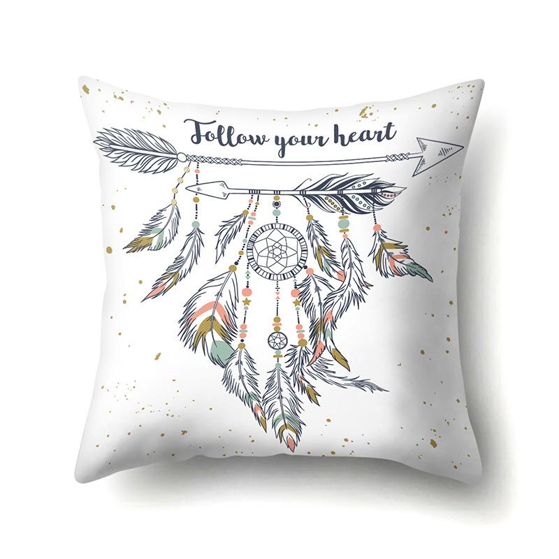 Dreamcatcher Boho Polyester Pillowcase Car Decoration Home Print Bedside Sofa Pillowcase