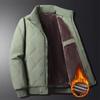 Men's Winter Lightweight Bomber Quilted Jackets Casual Windbreakers Thicken Full Zip Up Windproof Work Coats for Men Warm Fleece Lined Parka Jacket