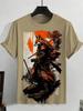 Japanisches Ukiyo-e Grafik T-Shirt Herren Tier Wellen Sonne 3D-gedruckte T-Shirts Lässig Kurzarm Tees Outdoor Übergroße O-Ausschnitt Oberteile