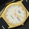 REFURBISHED VINTAGE SEIKO 5 AUTO 6309A JAPAN MENS D/D WHITE WATCH 595a-a312293-2 SKU595a-a312293