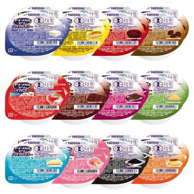 Nestle Isocal Jelly High Calorie HC Sortenpackung, 66g x 24 Packungen (24 Packungen x 1 Karton 12 Sorten x 2 Packungen je), Nahrungsergänzungsmittel, Diätetisches Lebensmittel