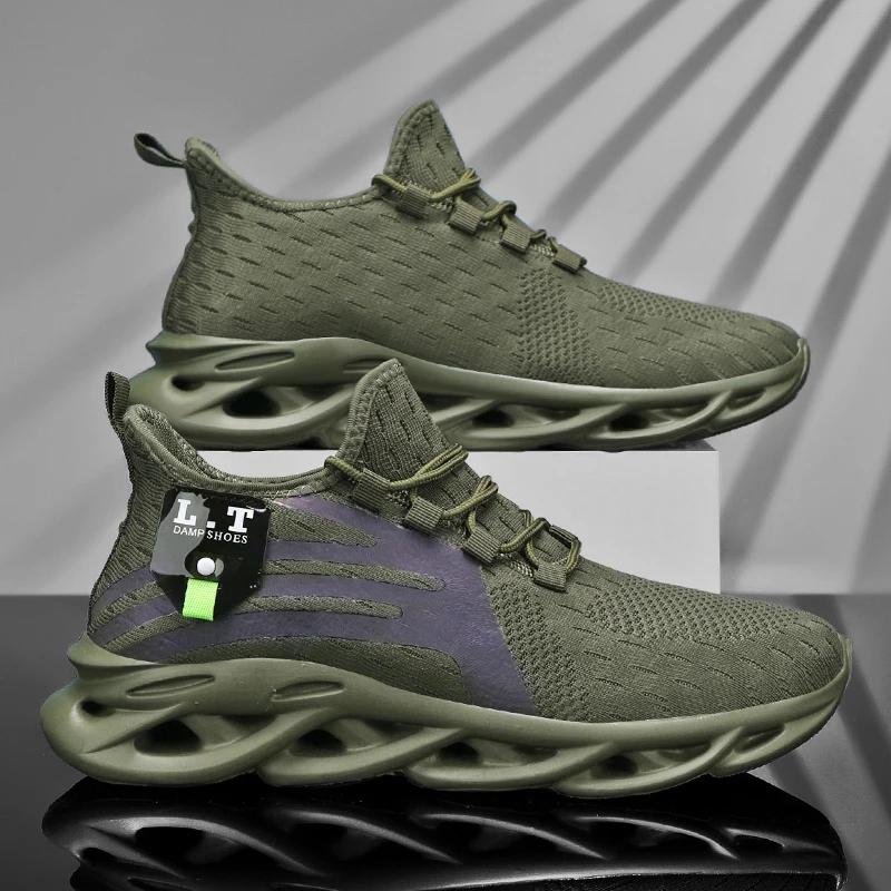 ELUVA Mens Casual Sneakers Breathable Mesh Lightweight Running Shoes Non Slip Comfortable Walking Workout for Men Running Shoes