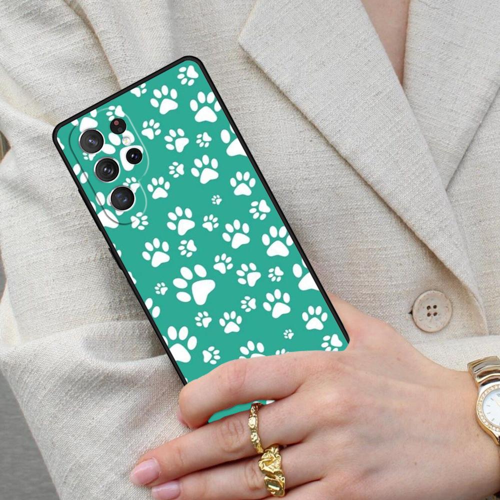 Dog Paw Cell Phone Case for Samsung Galaxy S26 Ultra S25 S24 S23 S22 S21 S20 Note10 Cover