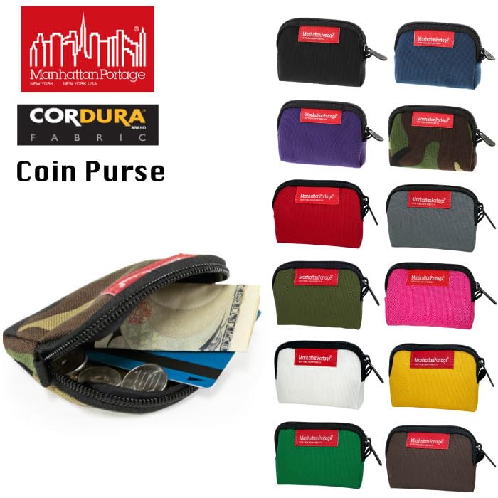 Manhattan Portage Authentic Coin Case, MP1008, Black