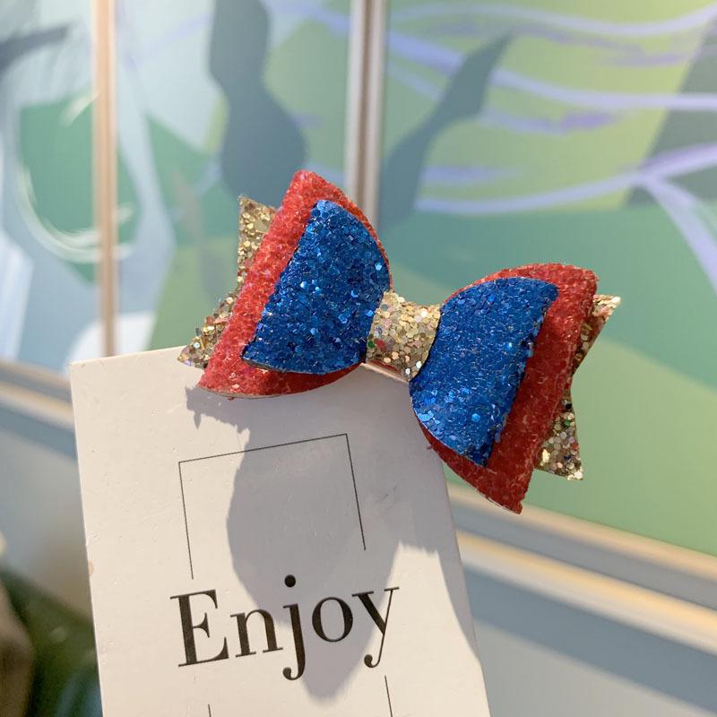 Korean Style Children's Sparkly Bow Hair Clips - Princess Hair Accessories