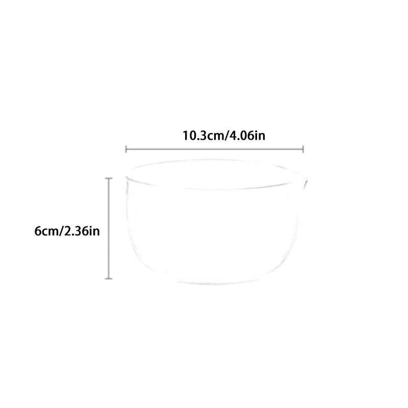 350/600ml Průhledná čajová miska s výlevkou Dvouvrstvá japonská miska na matcha Žáruvzdorná miska na míchání salátu Mísy vhodné do mikrovlnné trouby