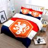 Orange lion football emblem. Bedding sets Duvet cover sets Duvet covers Pillowcases(1*Duvet Cover 2*Pillowcases without duvet insert)