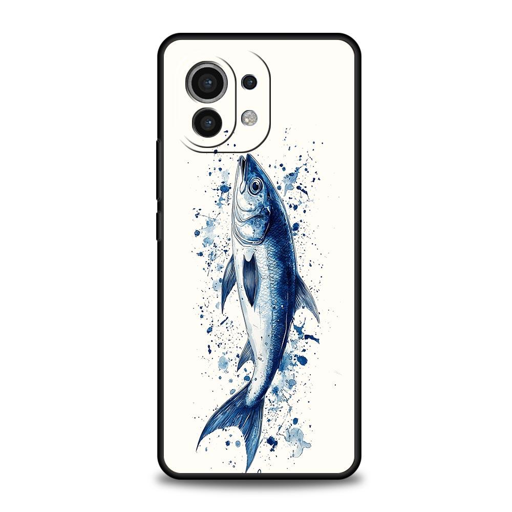 Sardines Aquatic Product Phone Case For Xiaomi Mi 17 15T 15 14 14T 13T 12T Pro 12 13 Lite 5G 11T Poco X6 X7 X5 Pro Soft Cover