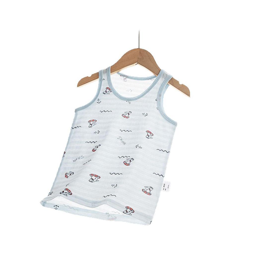 3-Piece Breathable Cotton Vest Set for Boys and Girls - Summer Style