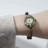 Bracelet Montre Tressé Perles Bronze Vintage Montre Étudiant Dames Montre Décorative Style Marin Européen et Américain