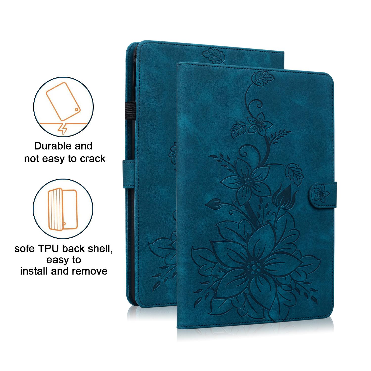 

For Redmi Pad 2 Pro 12.1 2025 Cover 3D Lily Flower Back TPU Foldable Stand Tablet Cover for Redmi Pad Pro 12.1 Inch 2024 Case RedmiPad2Pro12.12025 тёмно-синий