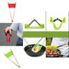 1 In 2 Nonstick Clever Tongs Heat Resistant Silicone Spatula Kitchen Tool Clip