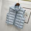 Women's Sleeveless Vest Stand Collar Casual Puffer Gilet Loose Fit Short Down Vest Fall Winter Outerwear