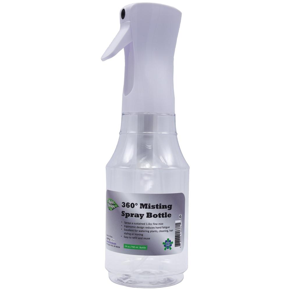 Fine Mist Spray Bottle 24oz Ergonomic Refillable Reusable Plastic Continuous Spray Misting Plants Multipurpose Spray Tool