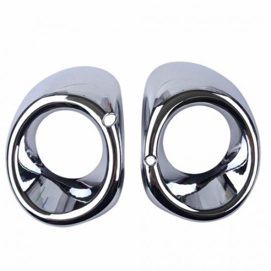 2pcs Car Chrome Front Fog Light Cover Trim For 2013 2014 Mitsubishi Outlander