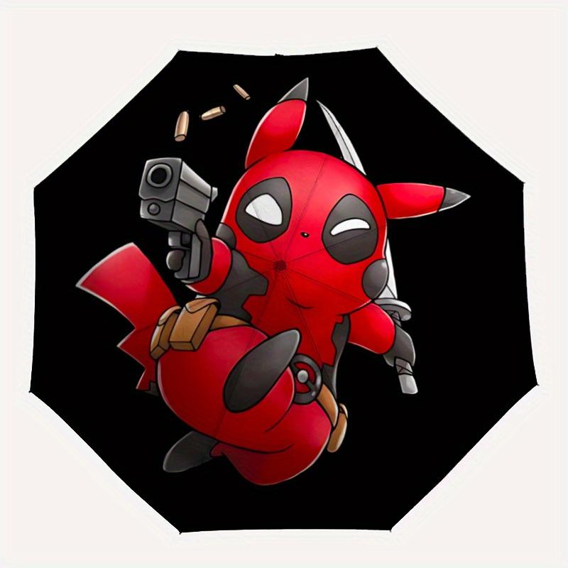 

1pc Pikachu Deadpool Automatic Umbrella 8-Bone Design Compact Gear for Outdoor Travel, Perfect Gift for Friends yy250821087