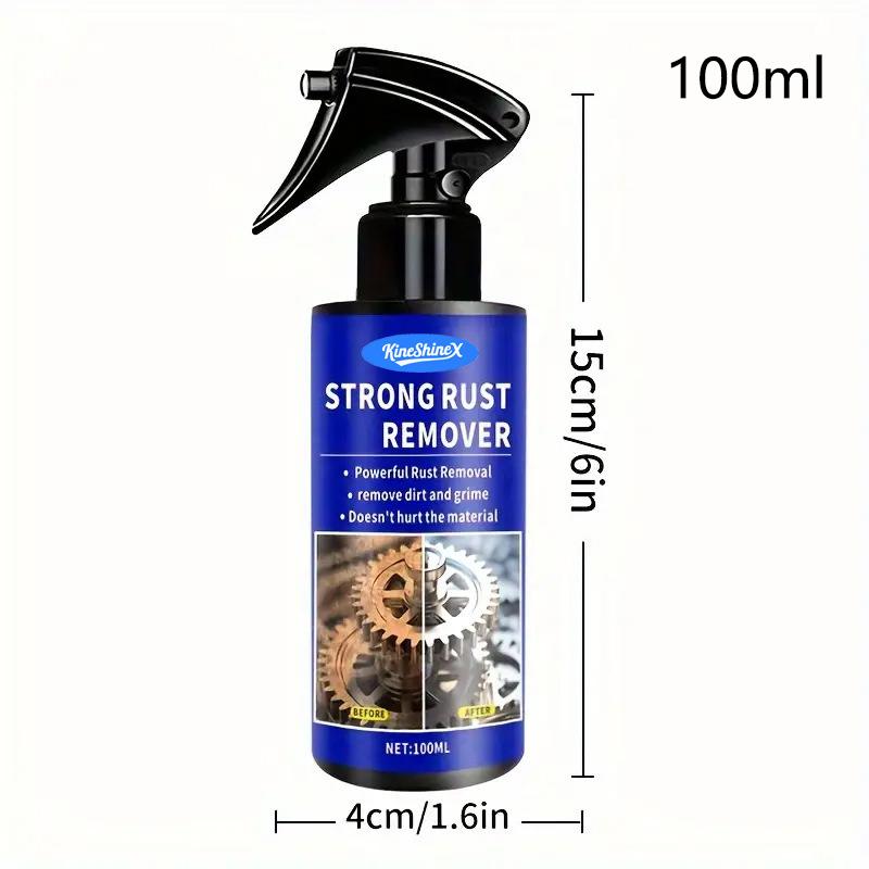 Household Rust Remover Spray with Cleaning Towel Non-Corrosive Powerful Effect for Car Kitchen Metal Tool Maintenance