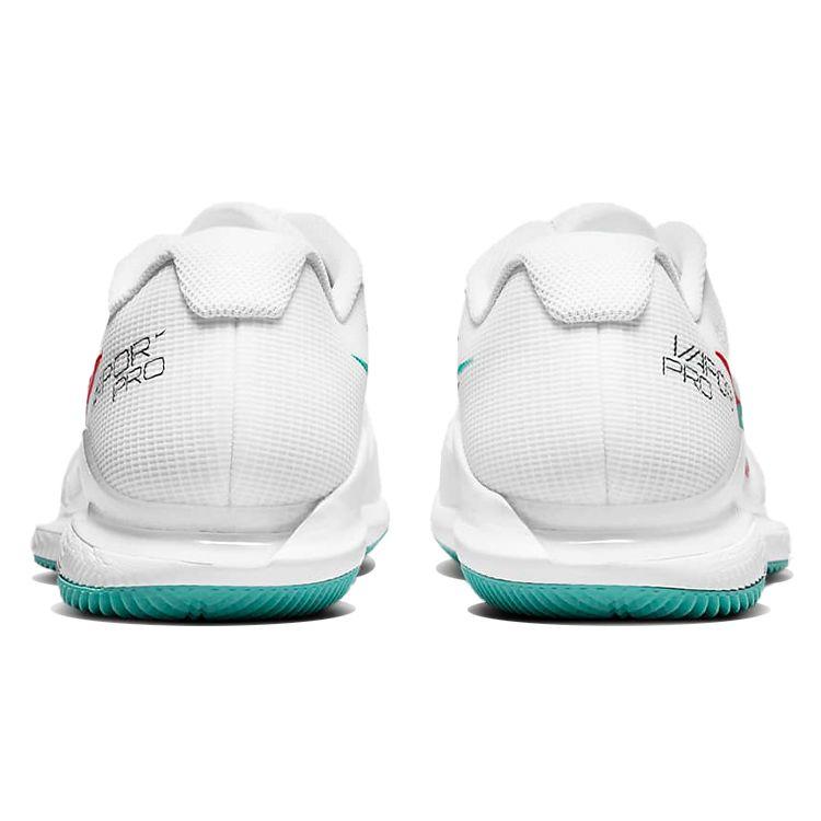 Nike Court Air Zoom Vapor Pro White Washed Teal Men Sneakers Habanero-Red Pomegranate CZ0220-136