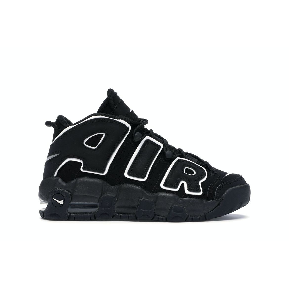 

Кроссовки Nike Air More Uptempo GS Black 2016 Бело-Черные 415082-002