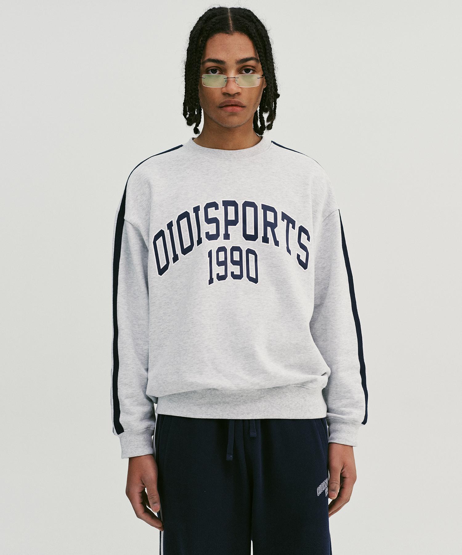 Коллекция Oioi 1990 Свитшот на молнии_Светло-серый Light Grey/L