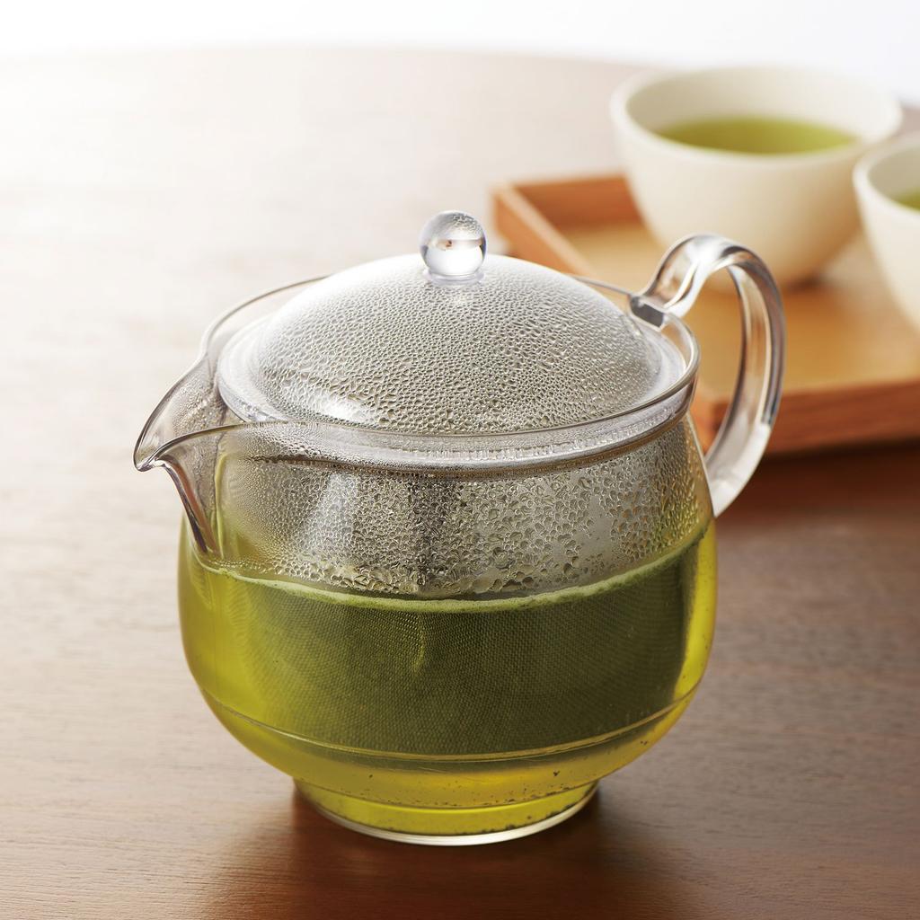 Akebono Sangyo Lightweight and Unbreakable Teapot, 730ml, Tritan Resin, Clear Teapot with Stainless Steel Mesh, LL Size, Made In Japan, TW-3723