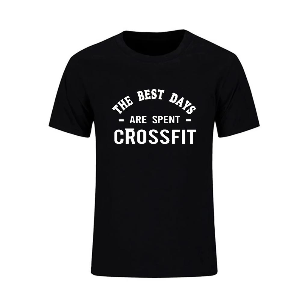 Crossfit Fitness Siłownia Miłośnik Podnoszenia Ciężarów Prezent T-Shirt Niesamowity T-Shirt Casualowy Dodatkowy Duży Podstawowy Męski Wysokiej Jakości Bawełniany Top