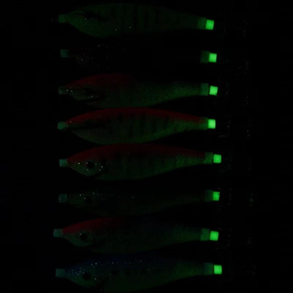 2pcs Hard Body Fishing Lure Set Luminous Design Squid Hook Lure Realistic Hard Bait Lure For Trout