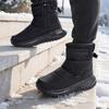 Marken Winter-Sneaker Herrenstiefel Dickes Plüsch Warm Herren Schneestiefel Weich Rutschfest Herren Stiefeletten Outdoor Wasserdicht Herrenstiefel
