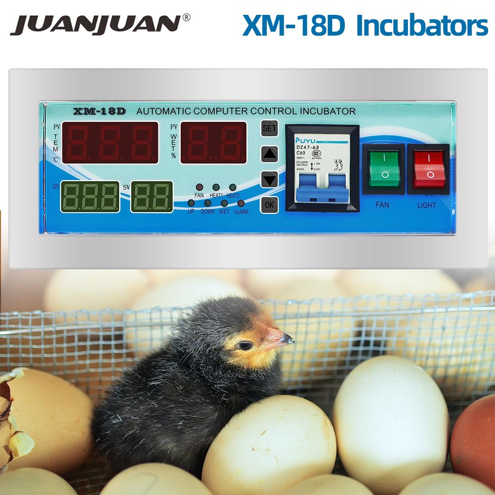 XM-18D Äggkläckare Inkubator Automatisk Inkubator Temperaturkontroller Termostat Styrsystem Sensor Fuktighet Inkubator