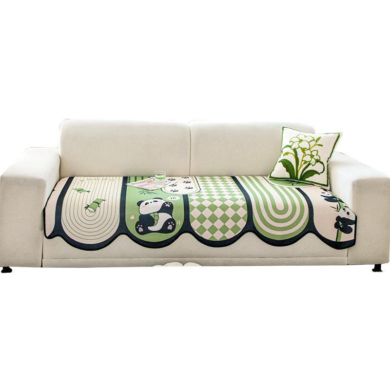 Sommer-Sofakissen aus Eisseide Neues Sofakissen Fixiert Rutschfest Sommer Speziell geformtes Sitzkissen Cartoon Kühles Kissen