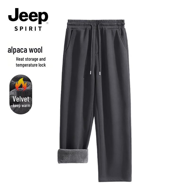 

JEEP SPIRIT Men s Winter Warm Wide-Leg Casual Pants 2XL