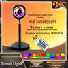 Four-Color Sunset Floor Lamp – Influencer Light Projector and Live Fill Light