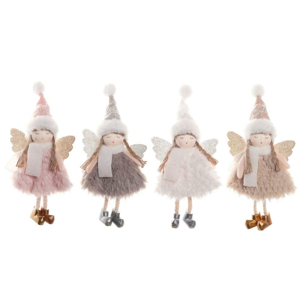 Soft Angel Girl Doll Pendant Handmade Christmas Tree Hanging Decoration  Holiday Decor