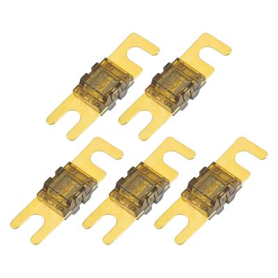 Hihaha Mini ANL Fuse 120A / Car Audio CD Fuse / Durable / 5 Pack Golden Tan
