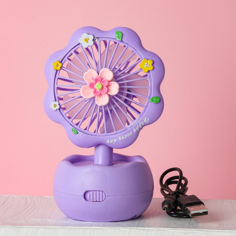 Portable Children's Fan with DIY Craft Kit - Educational Toy and Creative Glue Set