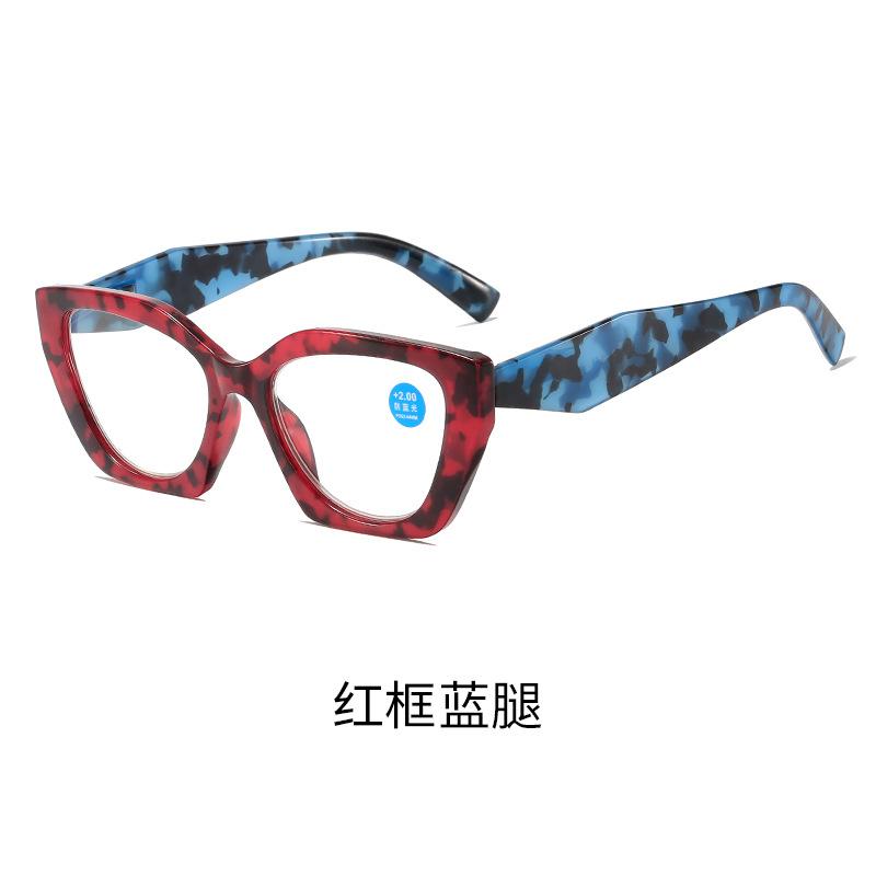 New Women Fashion Reading Glasses Butterfly Shaped Anti Blue Light Design Glasses Spring Glasses Legs Reading Eyeglasses+1.0+4.0