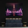 1 Piece of Eiffel Tower Paris Night View Wall Decoration Made of Polyester Suitable As a Background for Weddings and Parties
