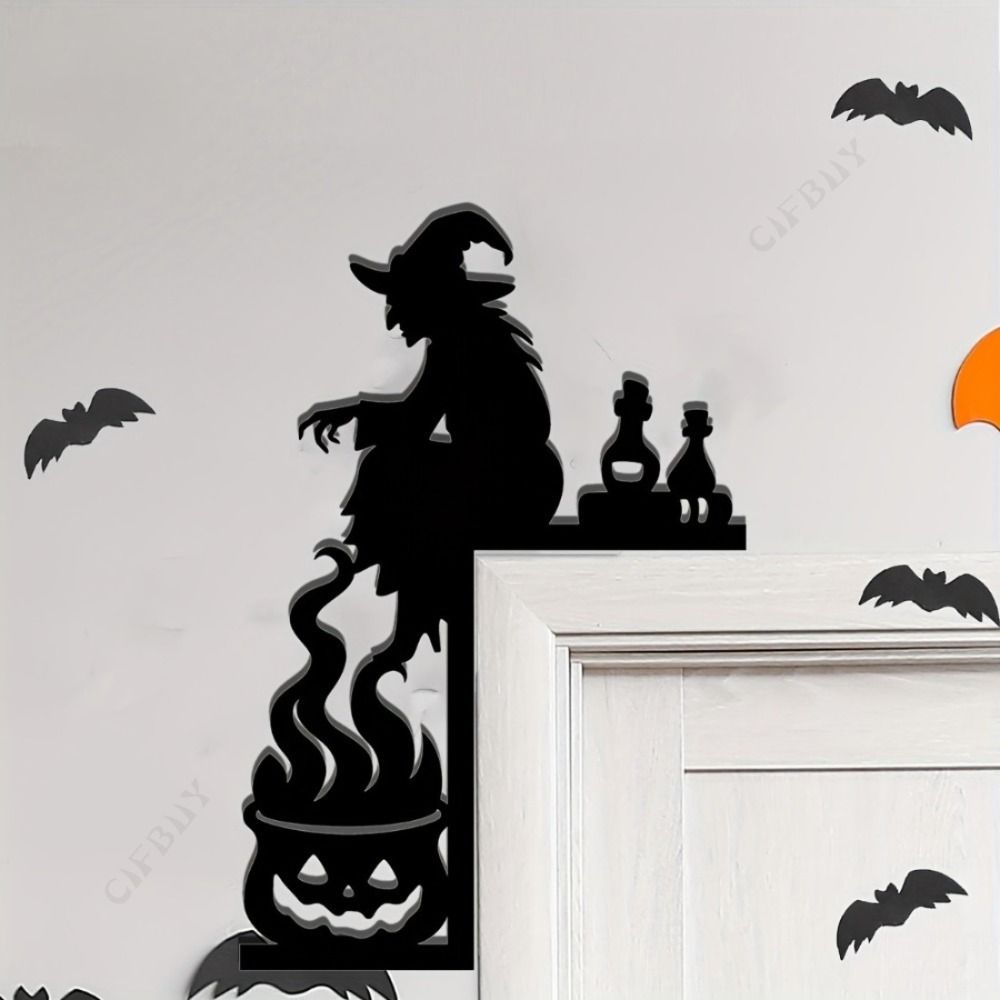 Eisen Halloween Hexenhorn Wanddekoration