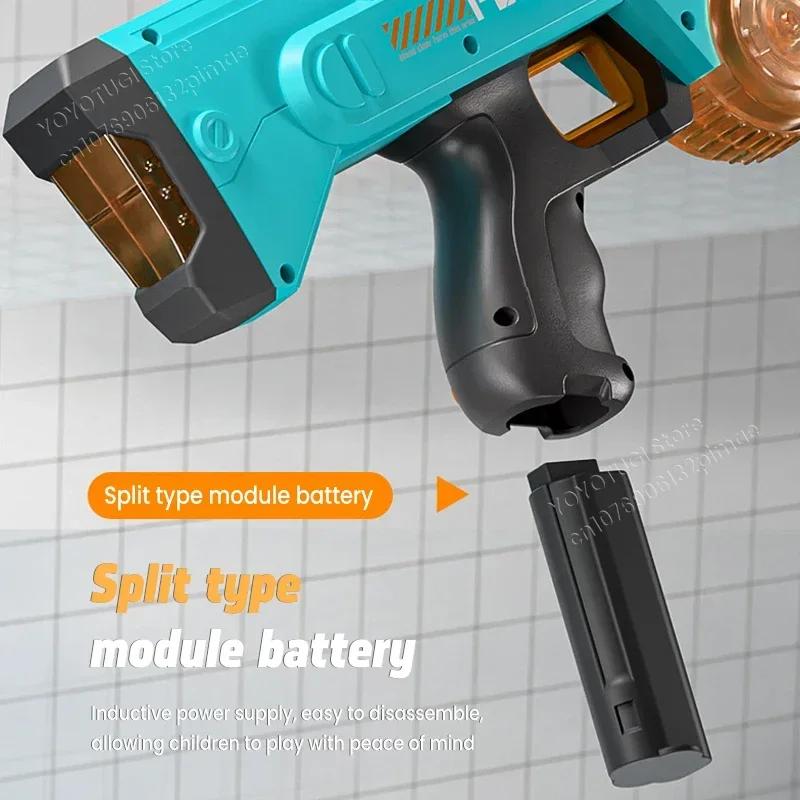 Non-Toxic Water Absorption Gun New Light Electric Water Gun Large Capacity Automatic Summer Outdoor Children Adult Water Play Toy Gun