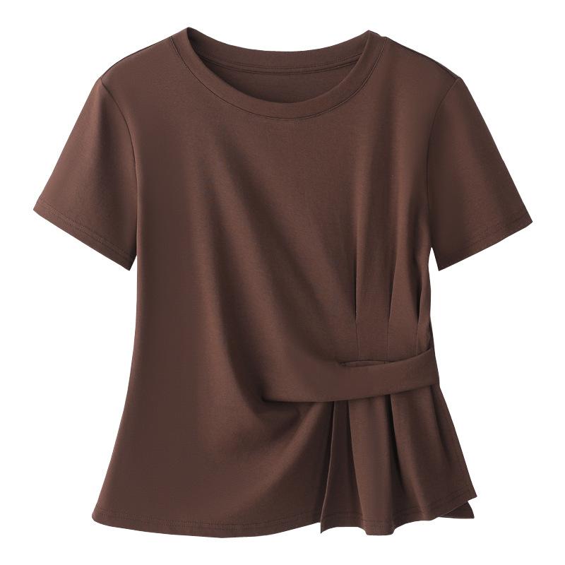 Women's Summer New High Grade Temperament Fashion Chic Short Sleeve Top