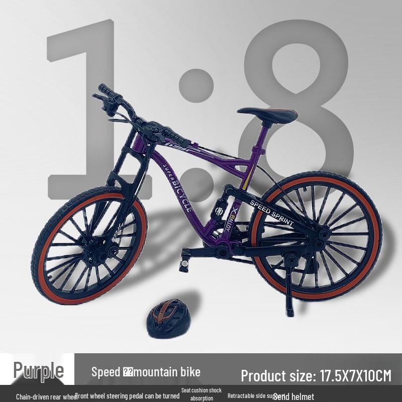 TikTok Alloy Softtail Mountain Bike Model Toy