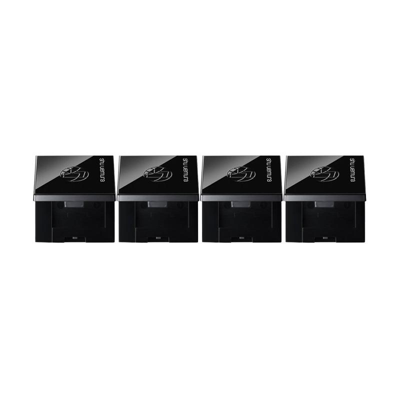Shu Uemura Black lightweight eye shadow box portable Eyeshadow box*4 чёрный