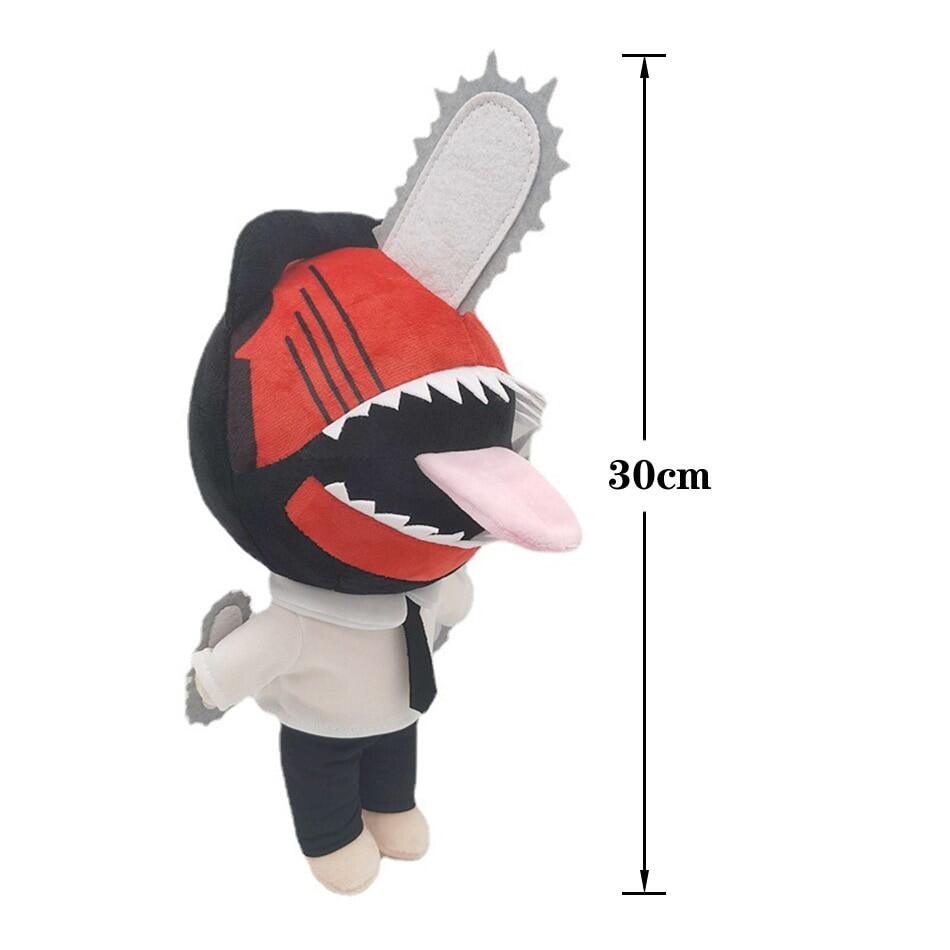 

25 см Pochita плюшева бензопила ланцюгова пилка людина косплей стоячи помаранчевий собака фарширована лялька аніме Peluche De Pochita дитячий подарунок 30cm