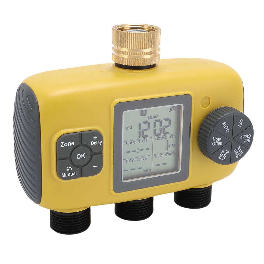 Timer zraszacza 3/4-1/2 cala Krany Programowalny Timer Węża 3 Wyjścia Wyświetlacz Cyfrowy Nawadnianie