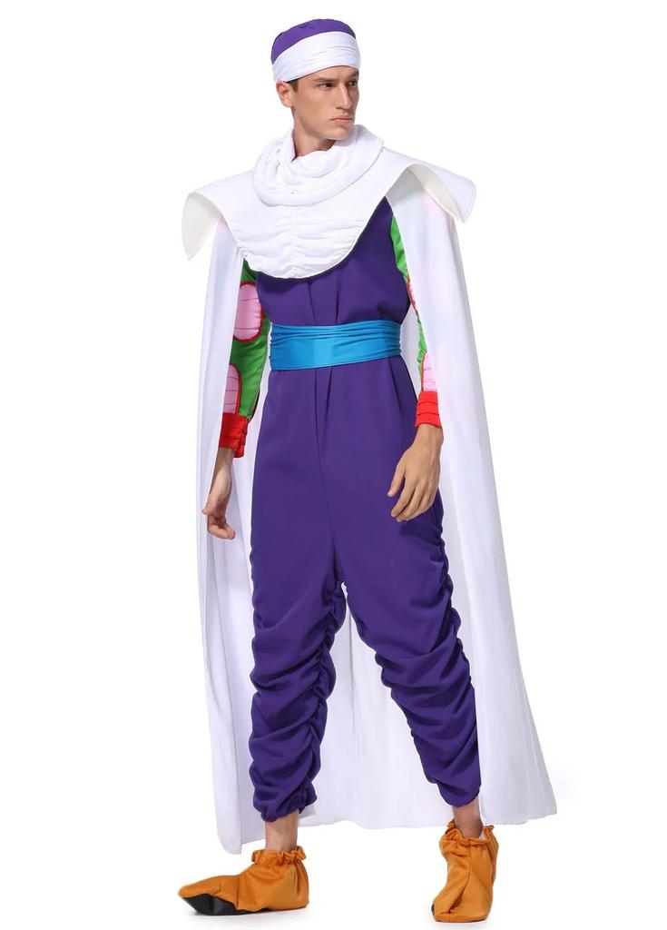 Anime Adult Suits Son Goku and Piccolo Cosplay Costume Son Anime Superheroes Jumpsuit Role Play Dress Up