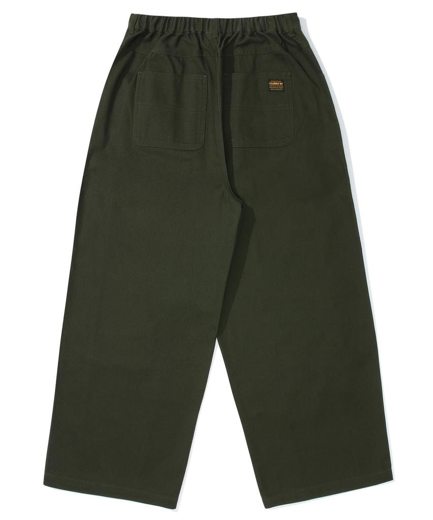 COLUMBIA UNIVERSITY M-Label Wide-Fit Cutline Pants Dark Khaki