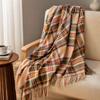 Women's Plaid Scarf, Mid-Length Warm Shawl Wrap for Fall, Winter and Outdoor Wear